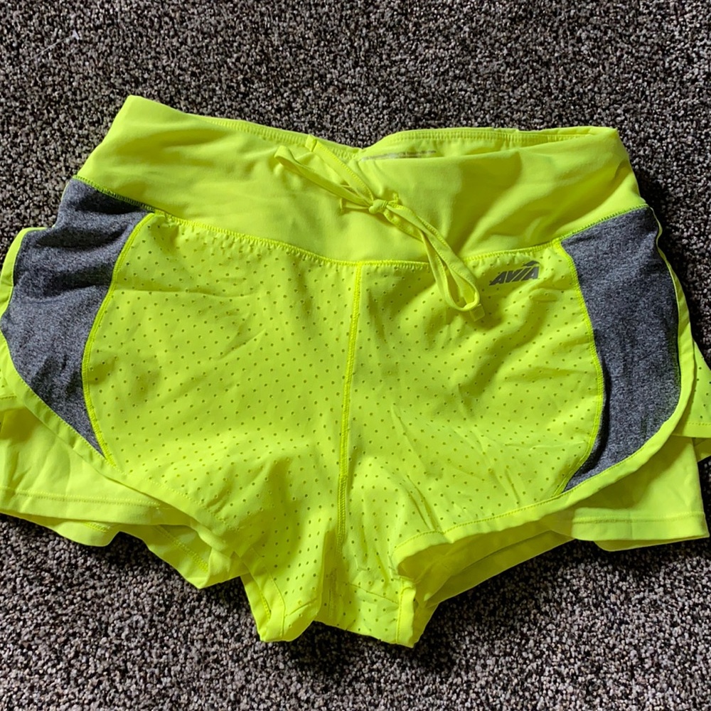 Avia neon yellow with grey accents, size small